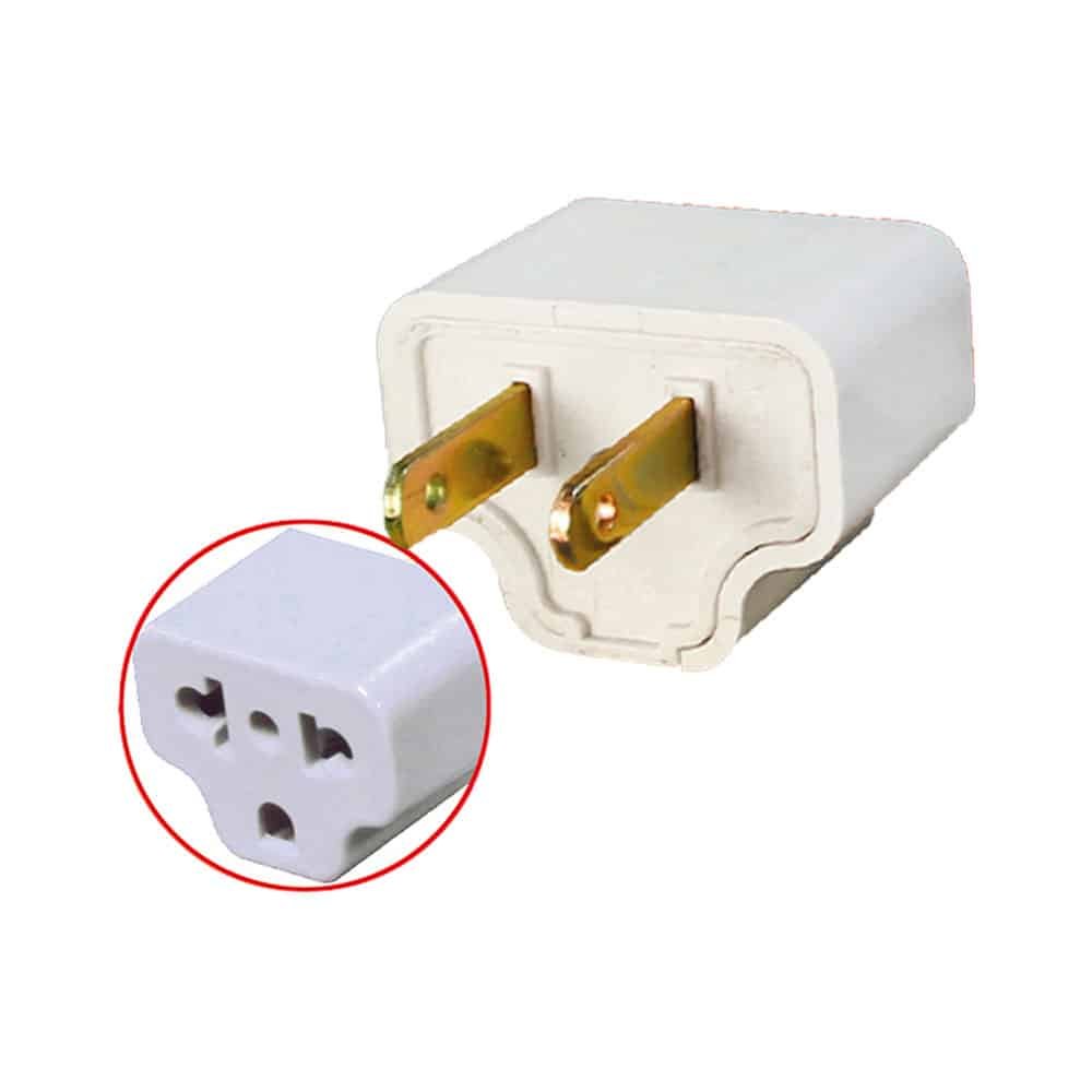 Adaptador Enchufe Con Toma Tierra P-514N-WH OPALUX - Opalux