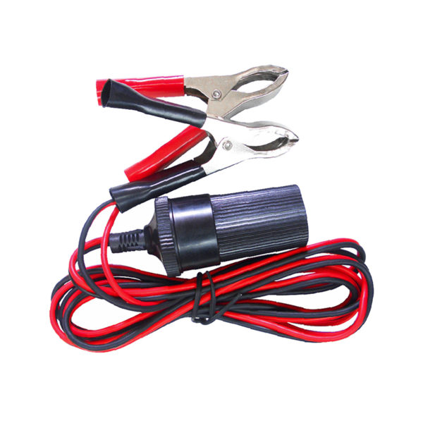 Extensor de Batería Conexión Cocodrilo Negro/Rojo a Cigarrera de Auto 30 AMP AP-8135 OPALUX